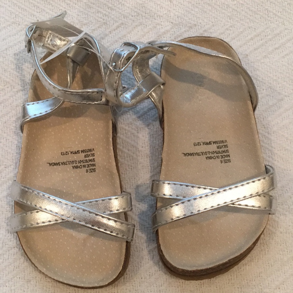 Girl silver sandal